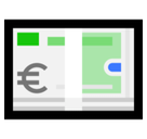 Euro Banknote Emoji, Microsoft style
