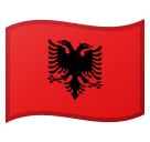 Flag: Albania Emoji, Microsoft style