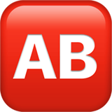 Ab Button (Blood Type) Emoji, Apple style