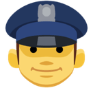 Police Officer Emoji, Facebook style