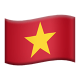 Flag: Vietnam Emoji, Apple style