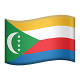 Flag: Comoros Emoji, Apple style
