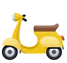 Motor Scooter Emoji, Facebook style