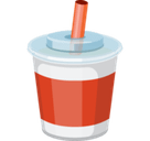 Cup with Straw Emoji, Facebook style