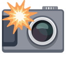 Camera with Flash Emoji, Facebook style