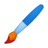 Paintbrush Emoji, Google style