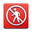 No Pedestrians Emoji, Samsung style