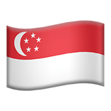 Flag: Singapore Emoji, Apple style