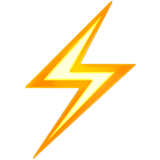Lightning Emoji, Apple style
