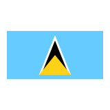 Flag: St. Lucia Emoji, Google style