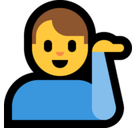 Man Tipping Hand Emoji, Microsoft style