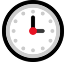 Three O’Clock Emoji, Microsoft style