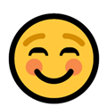 Smile Emoji / Smiling Face Emoji, Microsoft style