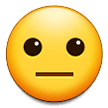 Neutral Face Emoji, Samsung style