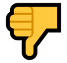 Thumbs Down Emoji, Microsoft style