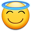 Smiling Face with Halo Emoji, Samsung style