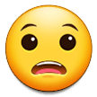Anguished Face Emoji, Samsung style