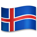 Flag: Iceland Emoji, LG style