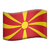 Flag: Macedonia Emoji, Apple style