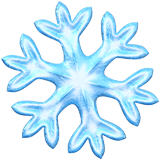 Snowflake Emoji, Apple style