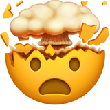 Exploding Head Emoji, Apple style