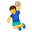 Man Playing Handball Emoji, Samsung style