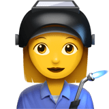 Woman Factory Worker Emoji, Apple style