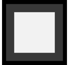 Black Square Button Emoji, Microsoft style