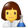 Woman Scientist Emoji, Samsung style
