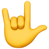 Love-You Gesture Emoji, Apple style