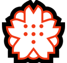White Flower Emoji, Microsoft style