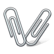 Linked Paperclips Emoji, Samsung style