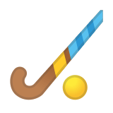 Field Hockey Emoji, Google style