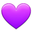 Purple Heart Emoji, Samsung style