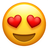 Heart Eyes Emoji, Apple style