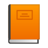 Orange Book Emoji, Google style