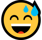 Sweating Emoji, Microsoft style