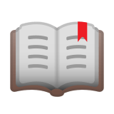 Open Book Emoji, Google style