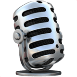 Studio Microphone Emoji, Apple style