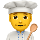 Man Cook Emoji, Apple style