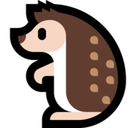 Hedgehog Emoji, Microsoft style