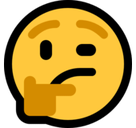 Thinking Emoji, Microsoft style