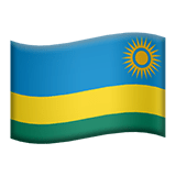 Flag: Rwanda Emoji, Apple style