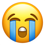 Crying Emoji, Apple style