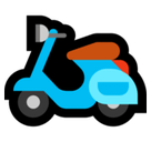 Motor Scooter Emoji, Microsoft style