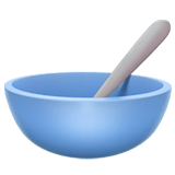 Bowl with Spoon Emoji, Apple style