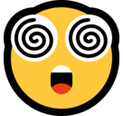 Dizzy Face Emoji, Microsoft style