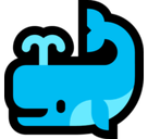 Spouting Whale Emoji, Microsoft style