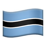 Flag: Botswana Emoji, Apple style