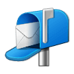 Open Mailbox with Raised Flag Emoji, Samsung style